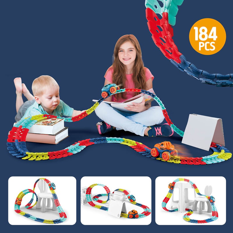 🎅Christmas Surprise Gift 50%OFF🎁Flexible Changeable Magic Race Car Track Toys