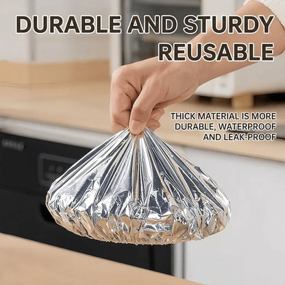 🏆 Last Day Special Price £6.99!!🍽️Reusable Aluminum Foil Thermal Food Cover — Heat-Retaining, Washable & Freshness-Preserving Kitchen Essential