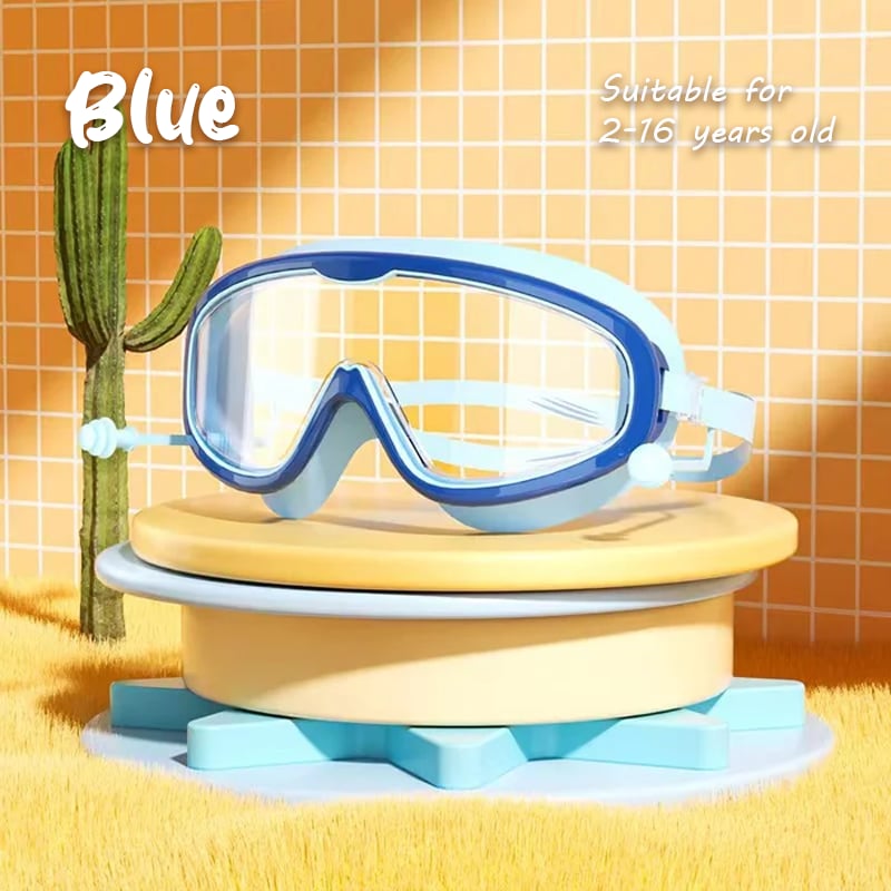 ⏰⚡LAST DAY BUY 1 GET 1 FREE🎁HD children's large frame waterproof and anti-fog swimming goggles