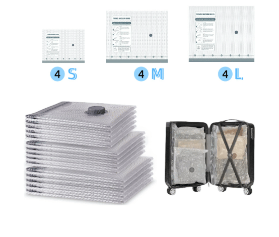 🏆LAST DAY SPECIAL PRICE ￡13.99‼️⚡50K+ SOLD🧳X7 Travel Storage Hot Sale🔌Cordless Travel Vacuum Bag✨Rechargeable Wireless Electric Sealer Vacuum Storage Bags For Clothes Luggage