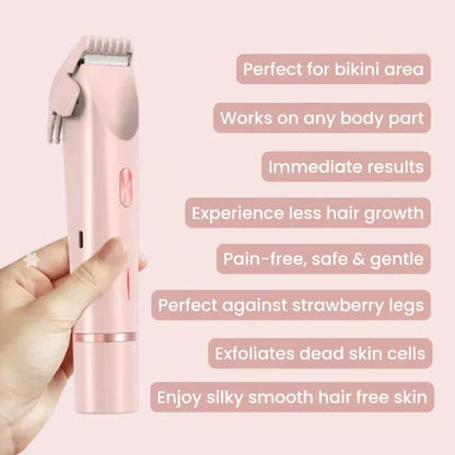 🔥Only £10.99 Last Day Promotion!🎁🌸2-In-1 Women's Electric Cordless Shaver