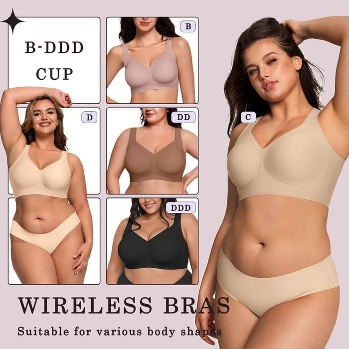 🔥NEW YEAR SALE⚡50K+ SOLD!💝🏆Super firming bra | Women Wirefree Seamless Bras 👍No more sagging breasts