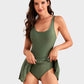 👙LAST DAY SALE 50% OFF!!💃Elegant Tummy Control One-Piece Swimdress for Women – Flattering Fit with Skirted Design