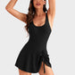 👙LAST DAY SALE 50% OFF!!💃Elegant Tummy Control One-Piece Swimdress for Women – Flattering Fit with Skirted Design
