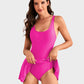 🔥LAST DAY SALE - ONLY £14.99!!⚡50K+ SOLD!👙Women's One Piece Tummy Control Tie Knot Swimsuit