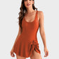 👙LAST DAY SALE 50% OFF!!💃Elegant Tummy Control One-Piece Swimdress for Women – Flattering Fit with Skirted Design