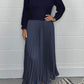 🔥Black Friday Promotion 50%OFF🔥Women's solid color Long Sleeve Jumper & Pleated Bottom Dress
