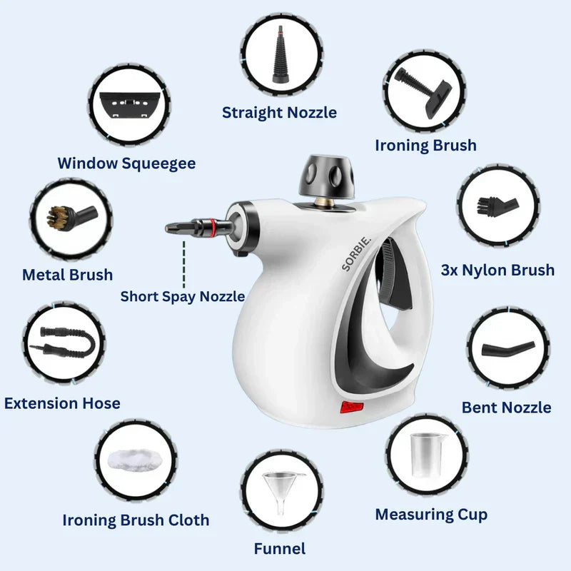 🔥LAST DAY SALE 70%OFF⚡50K+ SOLD!🏡💦Multipurpose Handheld Steam Cleaner Set for Home