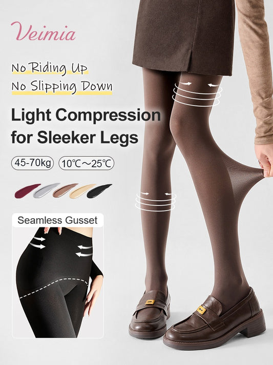 VEIMIA 3-7 Pieces Smoothing Tights Stay In Place With Light Compression & Matte Skin-like Finish