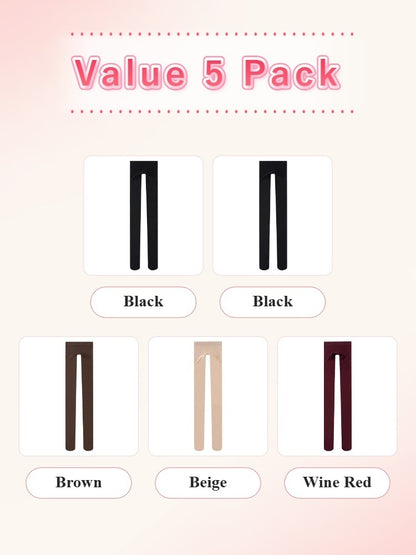 VEIMIA 3-7 Pieces Smoothing Tights Stay In Place With Light Compression & Matte Skin-like Finish