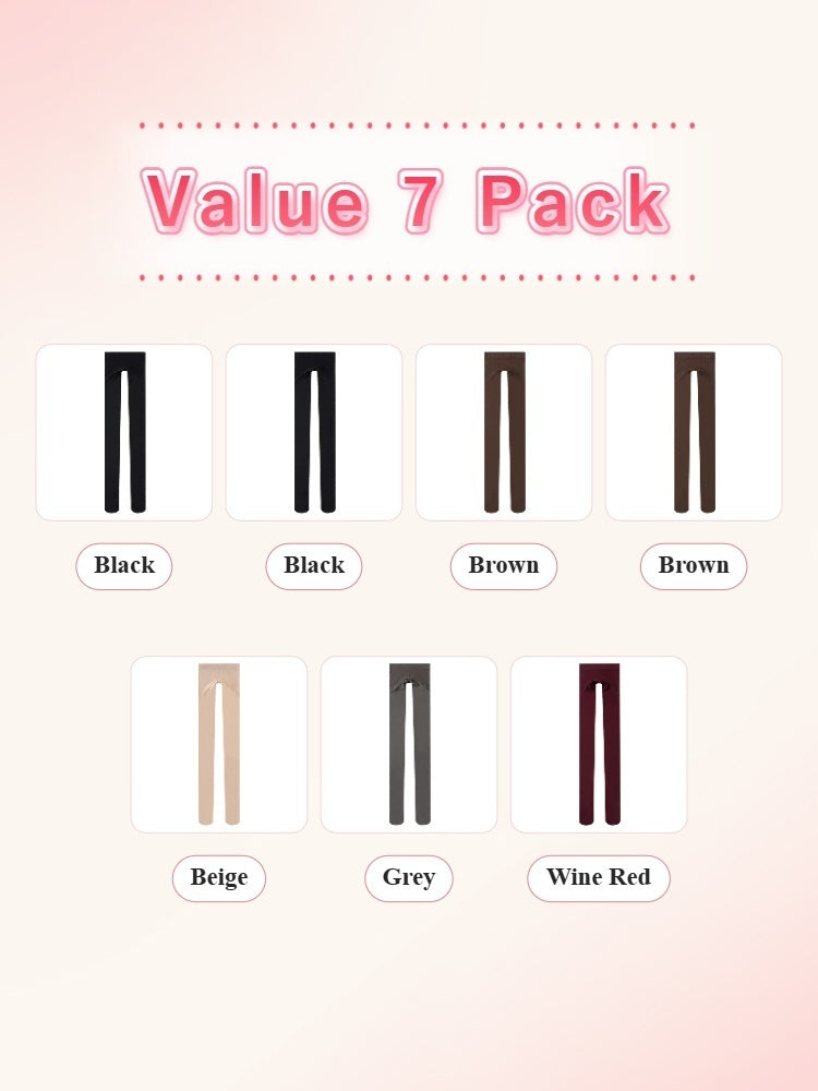 VEIMIA 3-7 Pieces Smoothing Tights Stay In Place With Light Compression & Matte Skin-like Finish