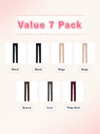 VEIMIA 3-7 Pieces Smoothing Tights Stay In Place With Light Compression & Matte Skin-like Finish