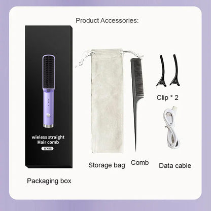 💥Limited time 49% off🔥Portable Cordless Mini Hair Straightening Comb