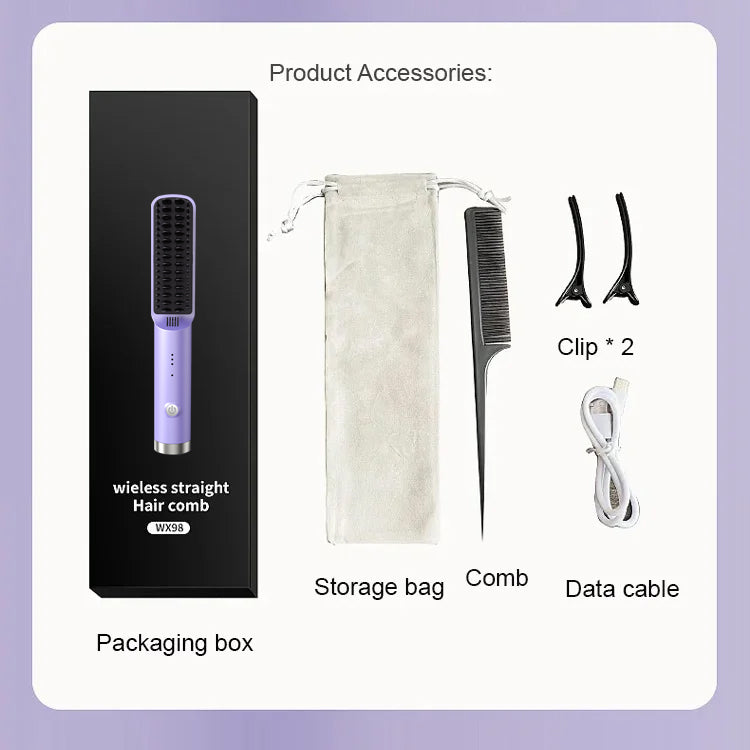 💥Limited time 49% off🔥Portable Cordless Mini Hair Straightening Comb