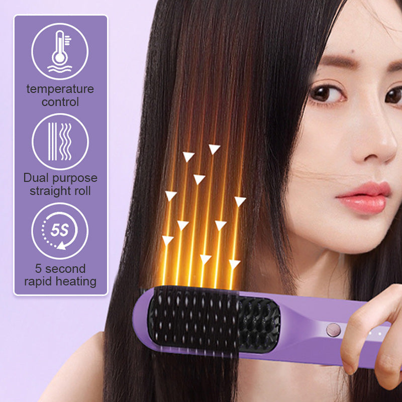 ✨Last Day Special Price £16.98!!💥Portable Hair Straightener Comb💇‍♀️