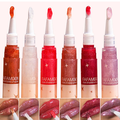 🌞Summer Beauty Sale 49% OFF -👄2PCS🔥Each only £4.95🔥Star-Studded Lip Gloss
