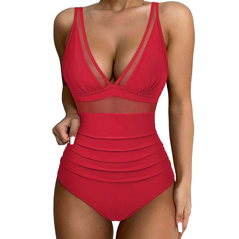 🌷 Meet Summer-50% OFF🏝️Mesh Tummy Control Swimsuit