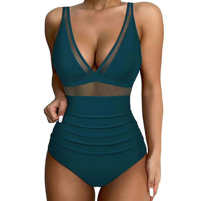 🌷 Meet Summer-50% OFF🏝️Mesh Tummy Control Swimsuit