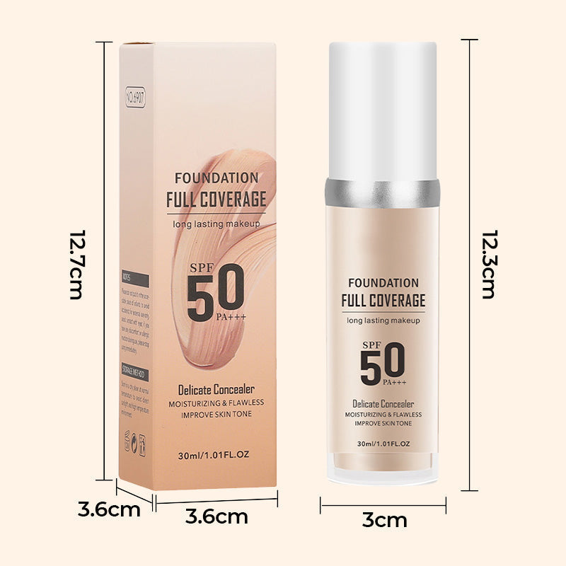 ✨ LAST DAY BUY 1 GET 1 FREE -Each ￡4.99!!✨ Long-Lasting Flawless Coverage Moisturizing Natural Makeup Cream
