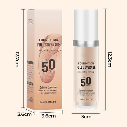 ✨ LAST DAY BUY 1 GET 1 FREE -Each ￡4.99!!✨ Long-Lasting Flawless Coverage Moisturizing Natural Makeup Cream