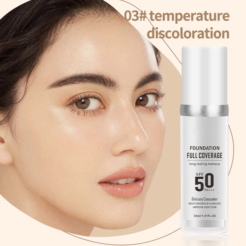 ✨ LAST DAY BUY 1 GET 1 FREE -Each ￡4.99!!✨ Long-Lasting Flawless Coverage Moisturizing Natural Makeup Cream