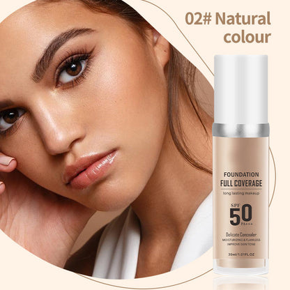 ✨ LAST DAY BUY 1 GET 1 FREE -Each ￡4.99!!✨ Long-Lasting Flawless Coverage Moisturizing Natural Makeup Cream
