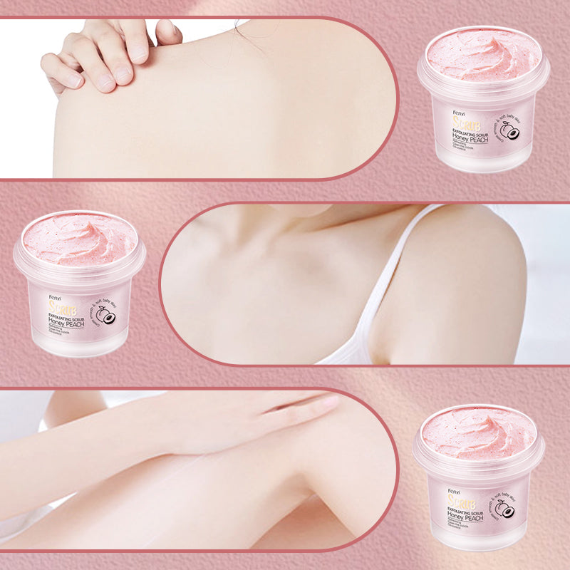 ✨Last Day Buy 2 Get 1 Free✨-🫧Peach Brightening Exfoliating Body Scrub