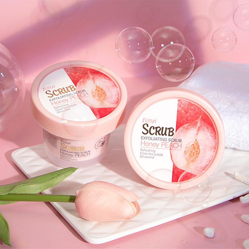 ✨Last Day Buy 2 Get 1 Free✨-🫧Peach Brightening Exfoliating Body Scrub
