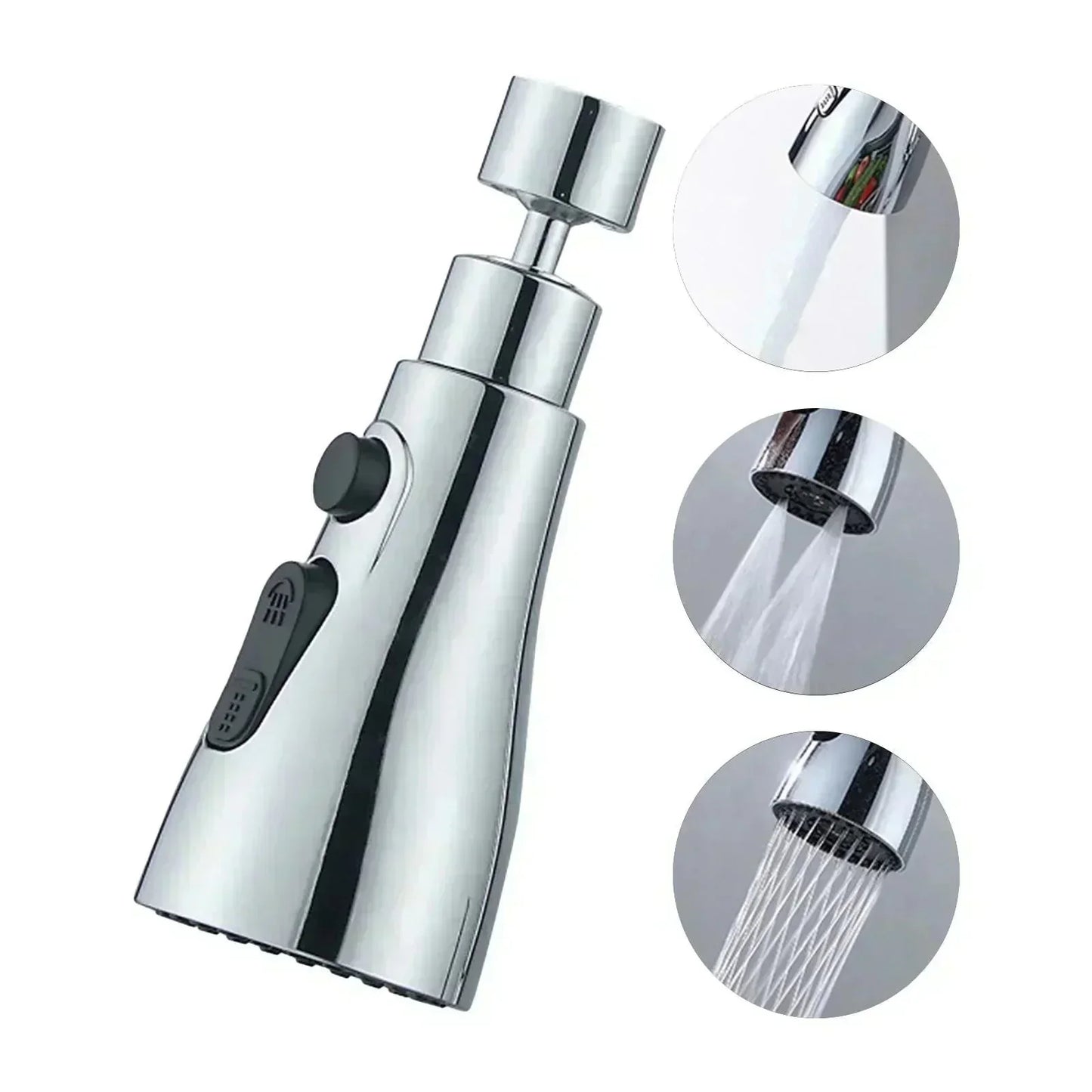 🔥Last Day £7.99!!⚡50K+ SOLD!🏠720° Rotatable 3 Function Kitchen Faucet Spray Head
