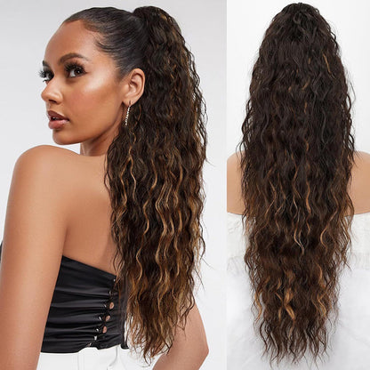 💜2026 NEW IN £12.99!!⚡50K+ SOLD! 💜Curly Wavy Frizzy Hair Extension with Ponytail