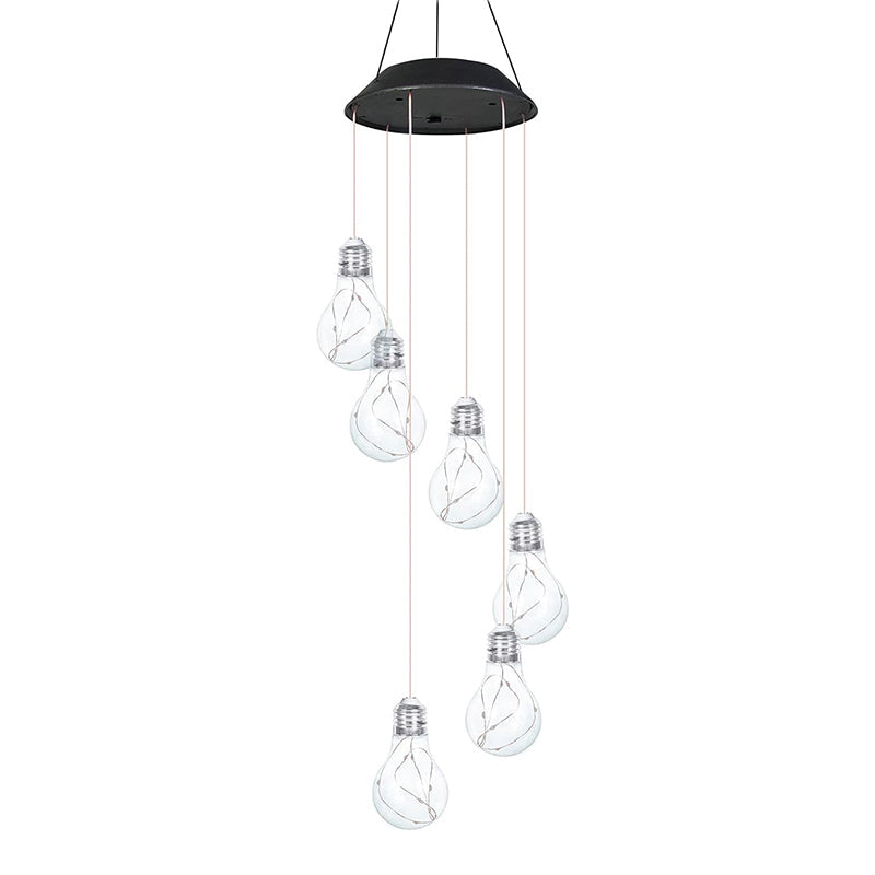 🔥💡Last Day Promotion 49% OFF - 🌈Colorful LED Solar-Powered Light Bulb Wind Chimes