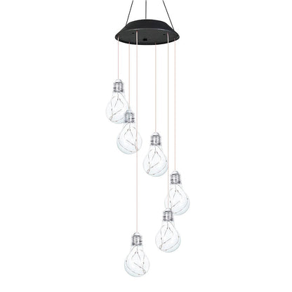 🔥💡Last Day Promotion 49% OFF - 🌈Colorful LED Solar-Powered Light Bulb Wind Chimes