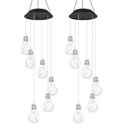 🔥💡Last Day Promotion 49% OFF - 🌈Colorful LED Solar-Powered Light Bulb Wind Chimes