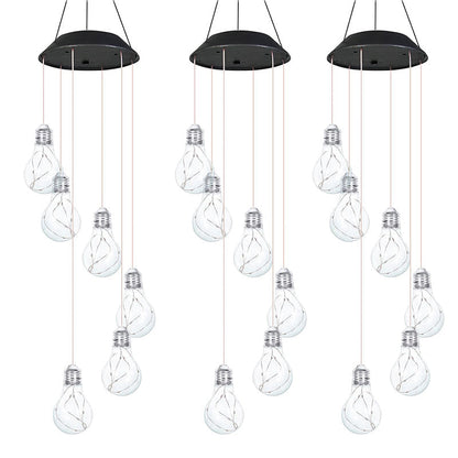 🔥💡Last Day Promotion 49% OFF - 🌈Colorful LED Solar-Powered Light Bulb Wind Chimes