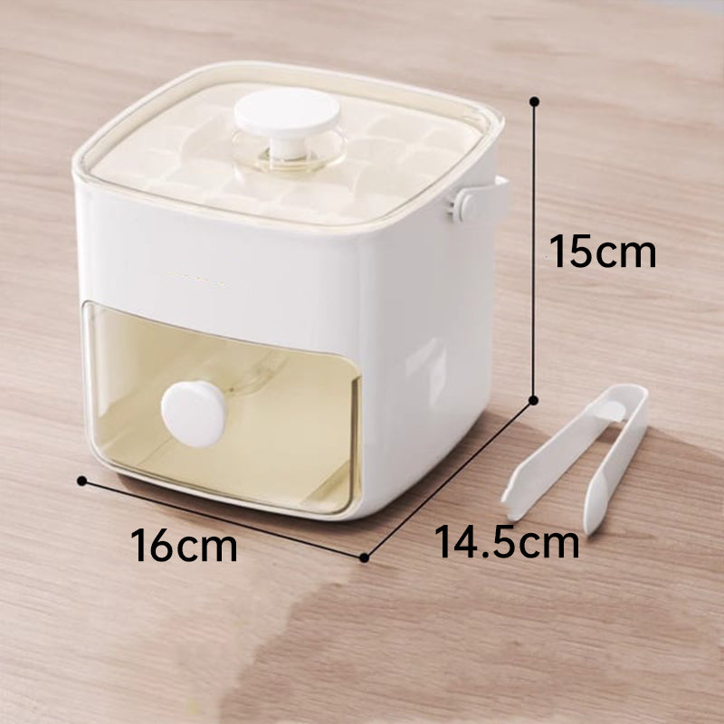 ⛱️SUMMER DAY - ONLY￡13.99!!⚡50K+ SOLD🧊2 Tier Convenient Push-In Ice Cube Mold with Tray Case