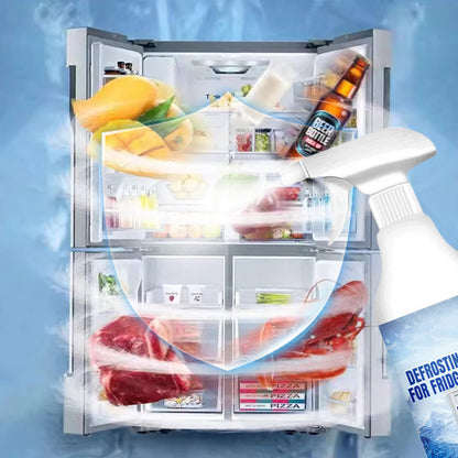 🔥Summer Hot Sale £9.99!!💥50K+ SOLD!🧊Defrosting Spray for Fridge Freezer🎁(With free spatula)