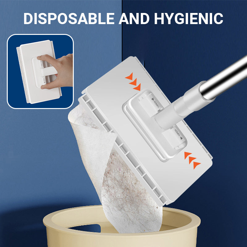 💦SPECIAL PRICE:￡8.99🔥ONLY TODAY - Ends Soon!!🧹Disposable Dust Mop with 4 Reusable Cloths