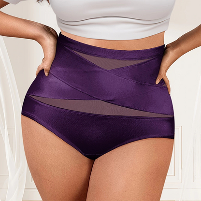 💖Last Day-Buy 1 Get 3 Packs💖Plus-Size High-Waist Cross Tummy Control Panties🎁Free socks Today!!
