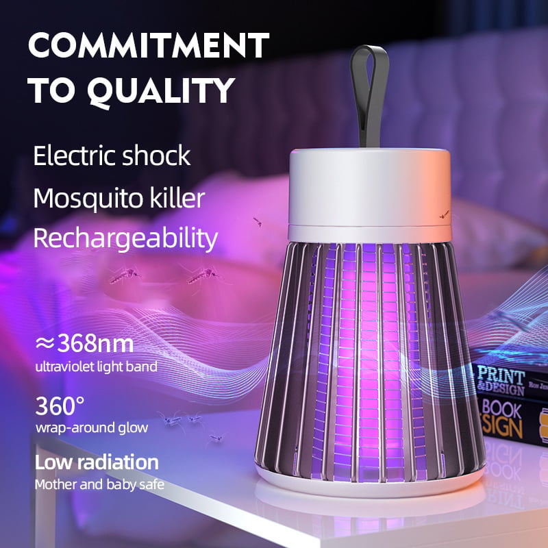 🔥🔥LAST DAY SALE ￡6.99!!🎁-🦟USB/Rechargeable Mosquito & Fly Trap Lamp