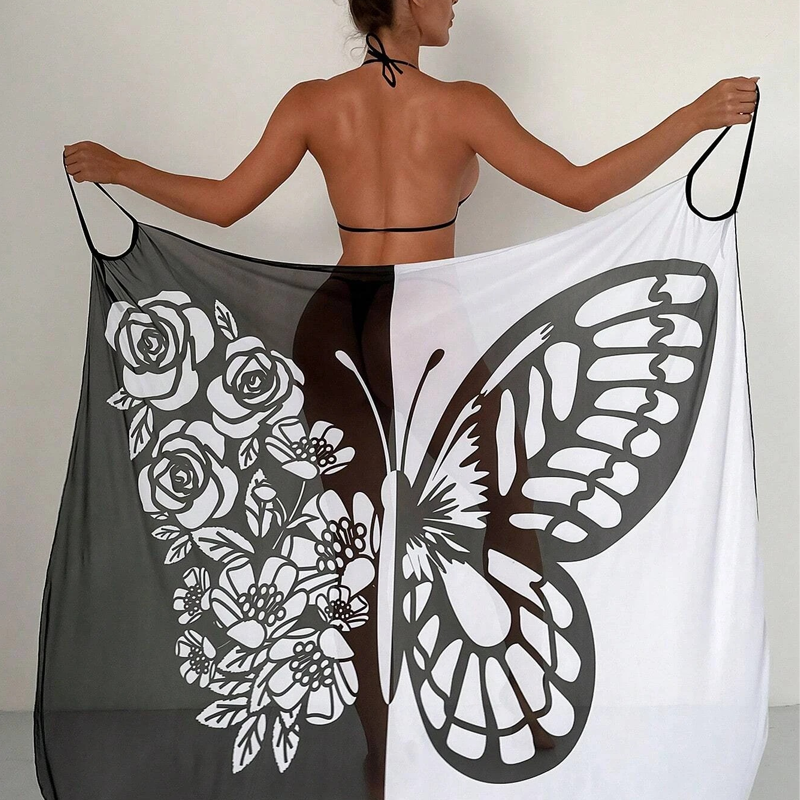 🔥Last Day Special Price £10.99!!💥-🦋Women's Butterfly Swimsuit Cover-Up & Dress