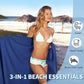 🏖️Summer Special Price - ONLY ￡14.99!!⚡50K+ SOLD!🌞🌊Sun Lounger Towel in Bag with Pockets Storage