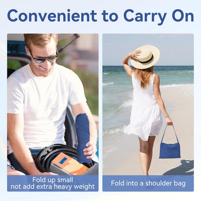 🏖️Summer Special Price - ONLY ￡14.99!!⚡50K+ SOLD!🌞🌊Sun Lounger Towel in Bag with Pockets Storage