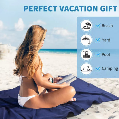 🏖️Summer Special Price - ONLY ￡14.99!!⚡50K+ SOLD!🌞🌊Sun Lounger Towel in Bag with Pockets Storage