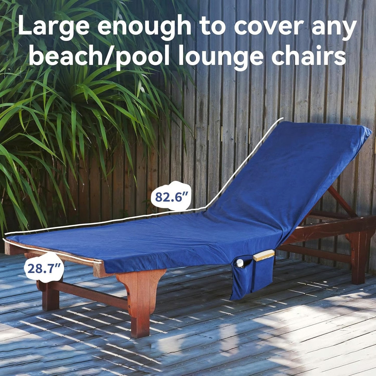 🏖️Summer Hot Sale - ONLY ￡14.99!!⚡50K+ SOLD!🌞🌊Sun Lounger Towel in Bag with Pockets Storage