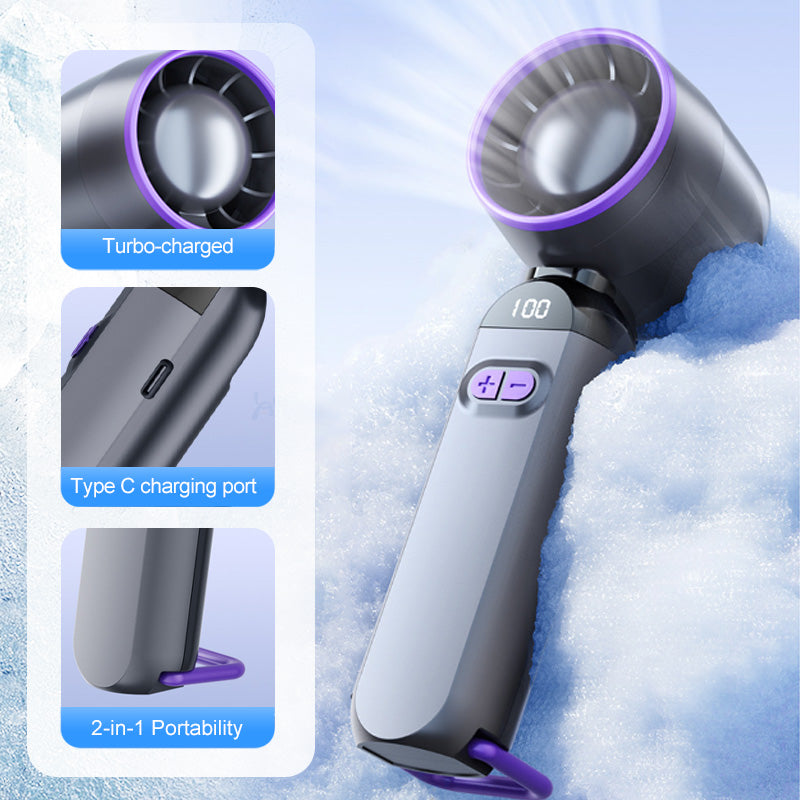 🔥LAST DAY SPECIAL PRICE £9.99!!⚡50K+ SOLD!❄️Portable Handheld Turbo Fan