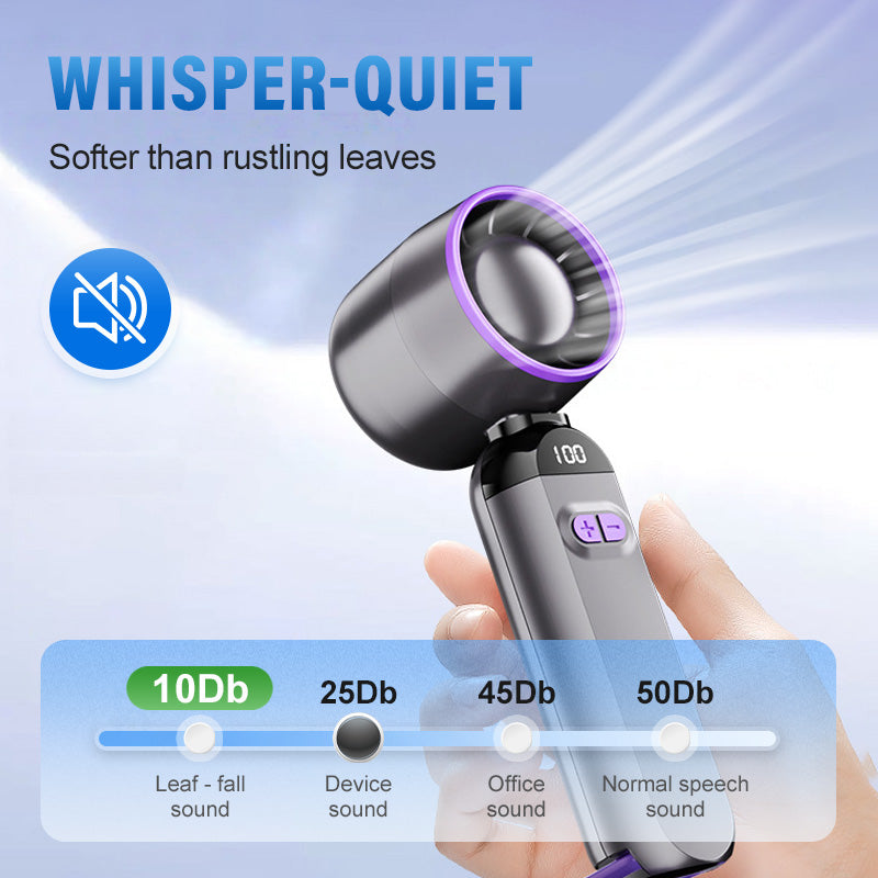 🔥LAST DAY SPECIAL PRICE £9.99!!⚡50K+ SOLD!❄️Portable Handheld Turbo Fan