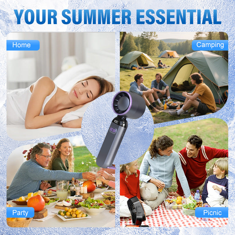 🔥LAST DAY SPECIAL PRICE £9.99!!⚡50K+ SOLD!❄️Portable Handheld Turbo Fan