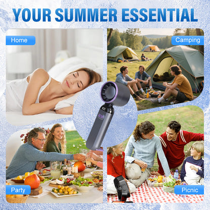 🔥LAST DAY SPECIAL PRICE £9.99!!⚡50K+ SOLD!❄️Portable Handheld Turbo Fan