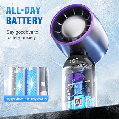 🔥LAST DAY SPECIAL PRICE £9.99!!⚡50K+ SOLD!❄️Portable Handheld Turbo Fan
