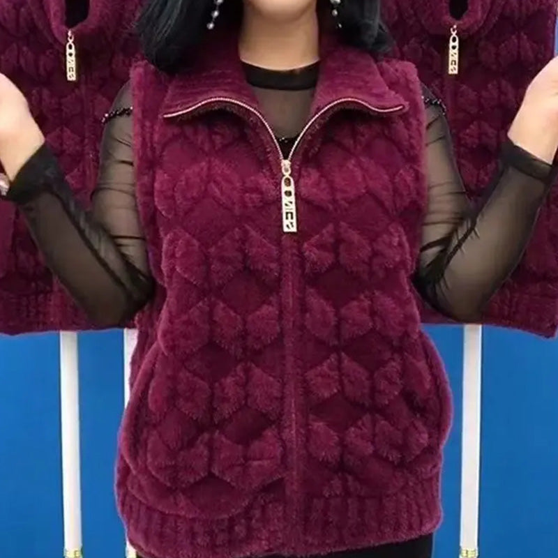 Winter Fashion Women's Warm Faux Fur Vest